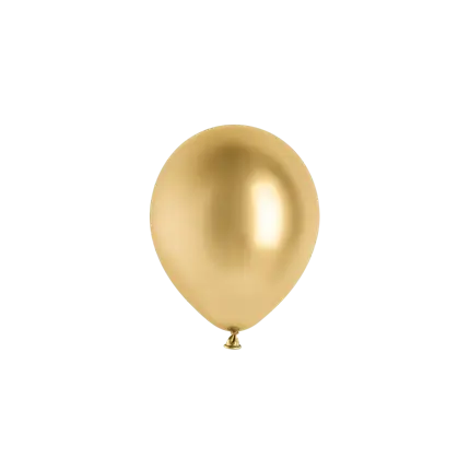 Set van 50 glanzende gouden metallic ballonnen, Ø 12 cm