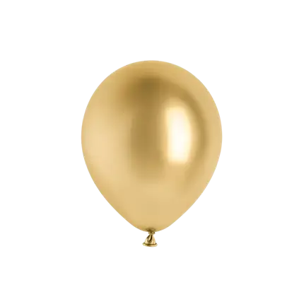 Set van 10 glanzende gouden metallic ballonnen