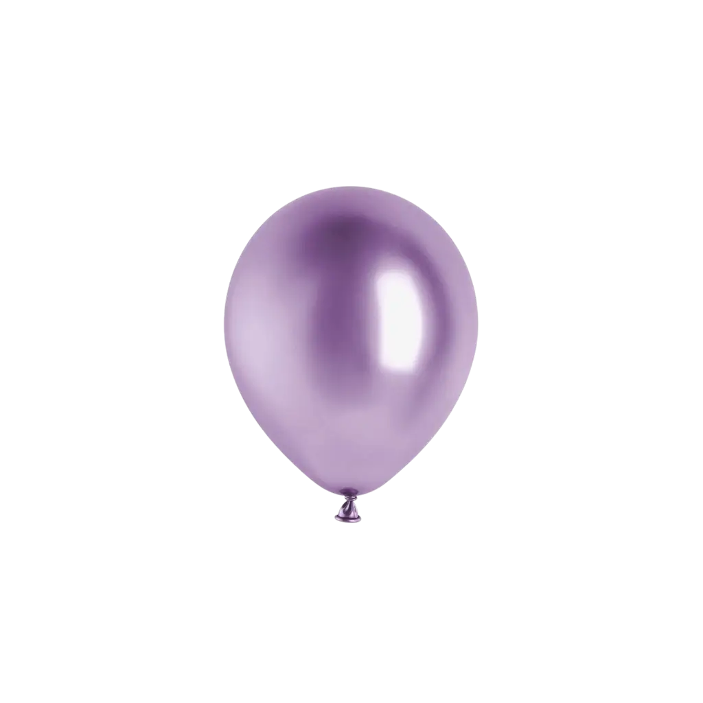 Set van 50 glanzende paarse metallic ballonnen, Ø 12 cm
