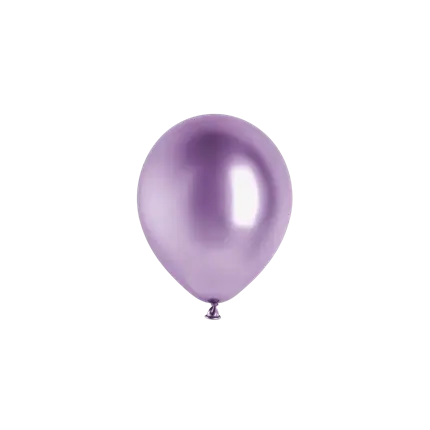 Set van 50 glanzende paarse metallic ballonnen, Ø 12 cm