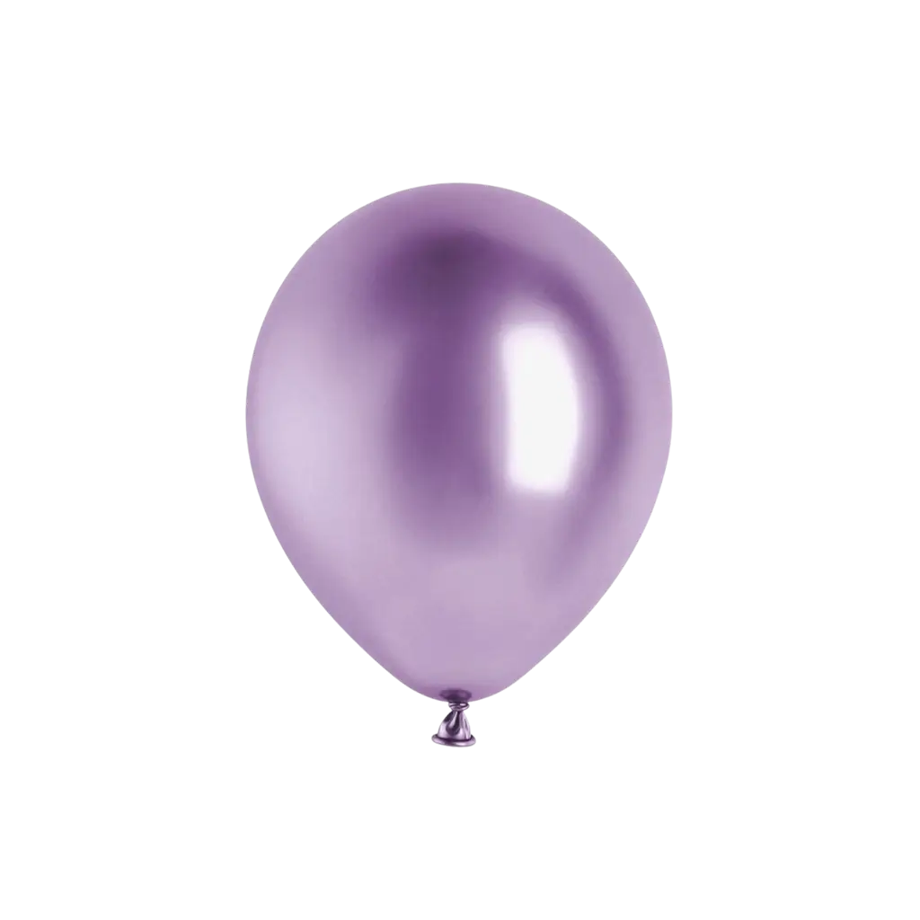 Set van 50 glanzende paarse metallic ballonnen
