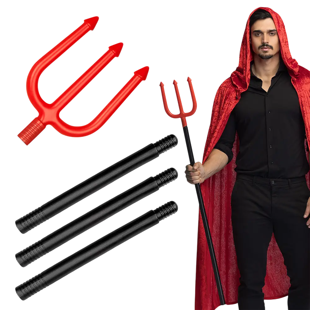 Duivelsdrietand 112 cm – Halloween-kostuumaccessoire
