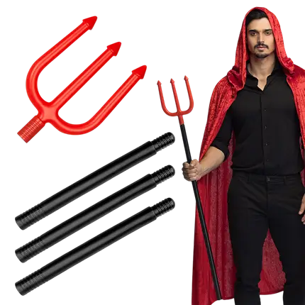 Duivelsdrietand 112 cm – Halloween-kostuumaccessoire