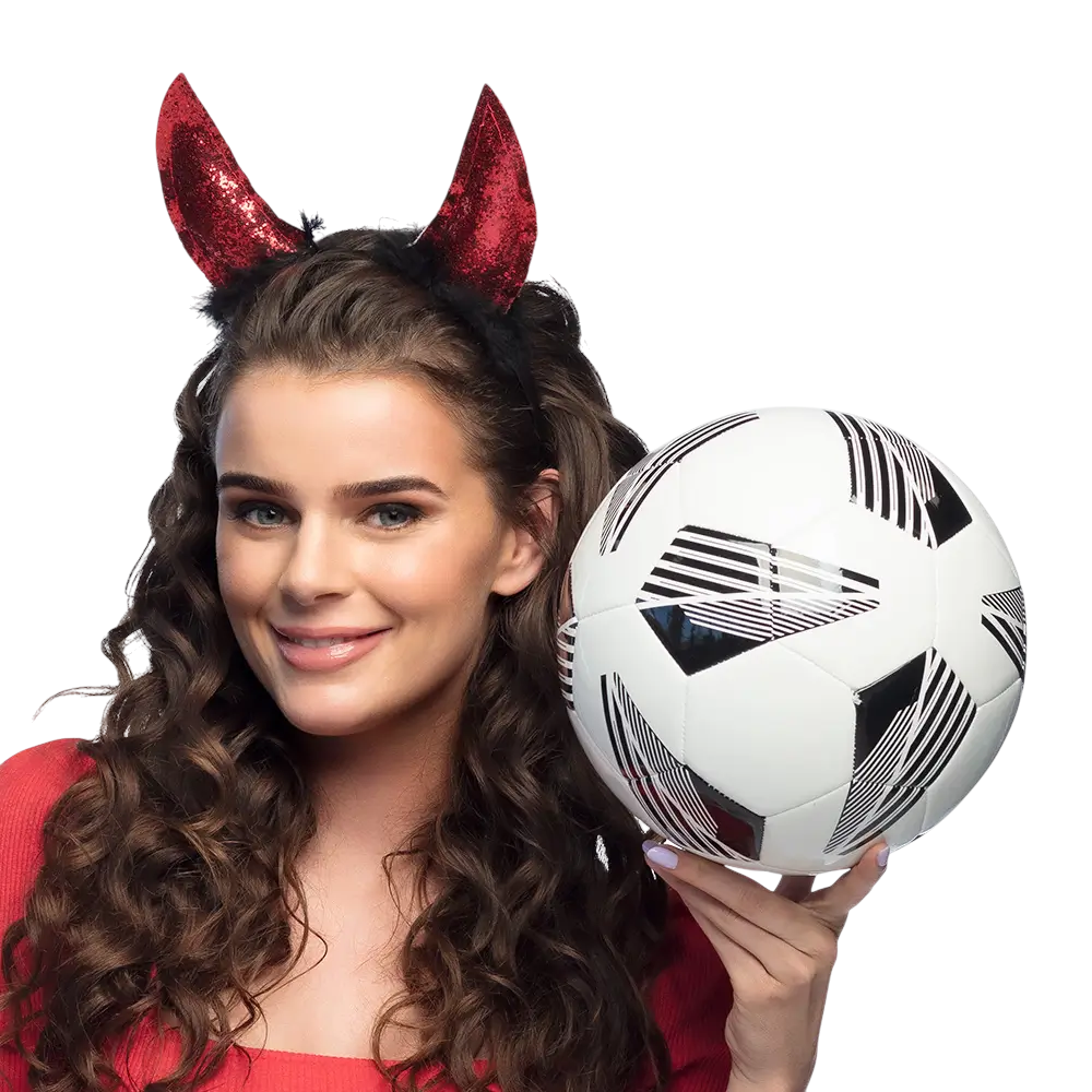 Rode Diablesse-hoofdband – Duivelshoorns voor Halloween