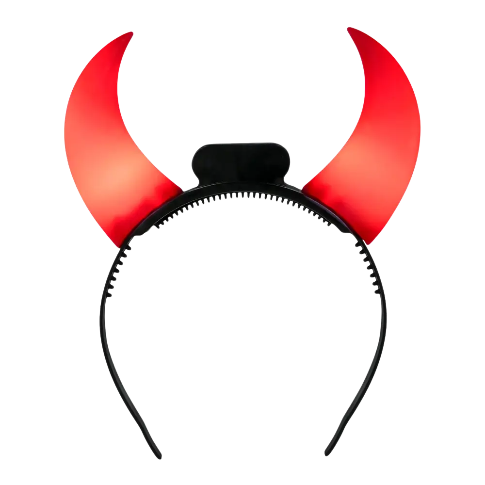 LED-hoofdband met duivelshoorns – Halloween-accessoire