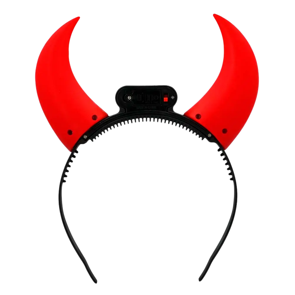 LED-hoofdband met duivelshoorns – Halloween-accessoire