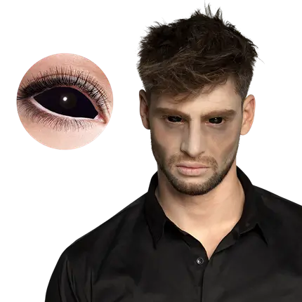 Zwarte contactlenzen voor ondoden – Halloween-contactlenzen