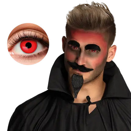 Rode duivellenzen – Halloween-lenzen