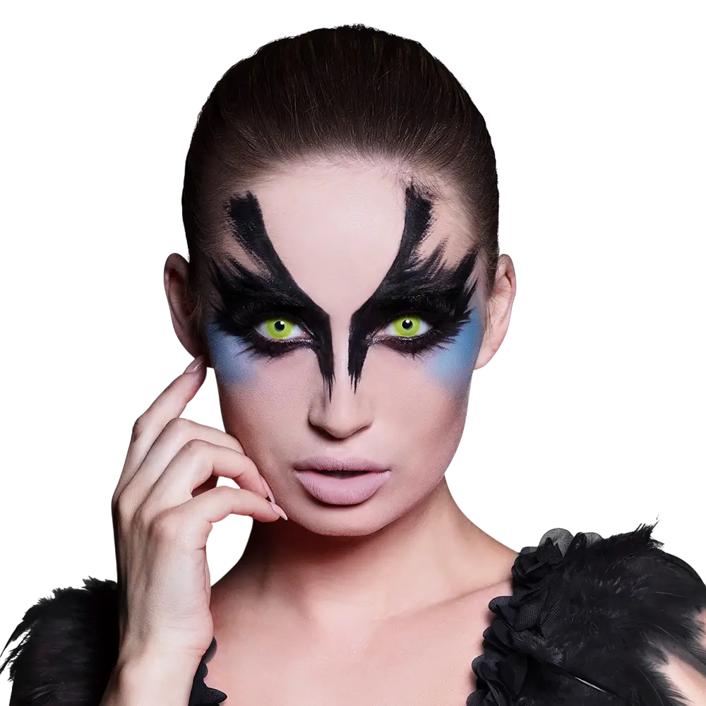 Contactlenzen met ravenblauwe ogen – Halloween-contactlenzen