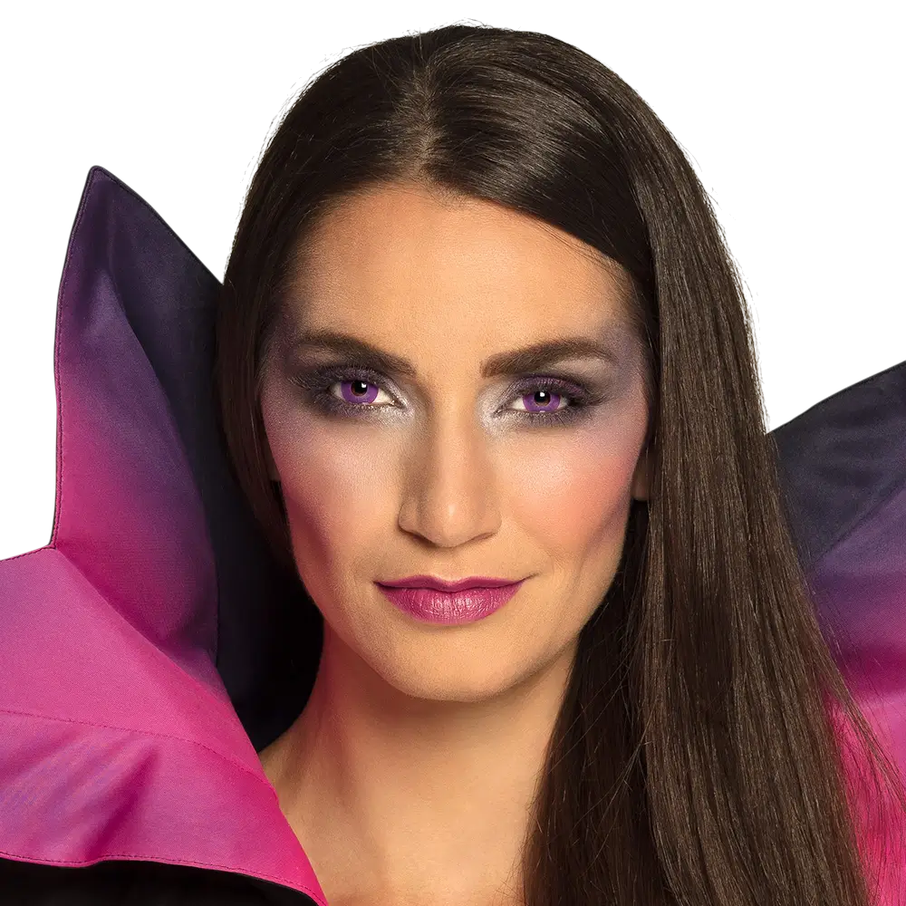 Paarse gothic-contactlenzen – Halloween-contactlenzen