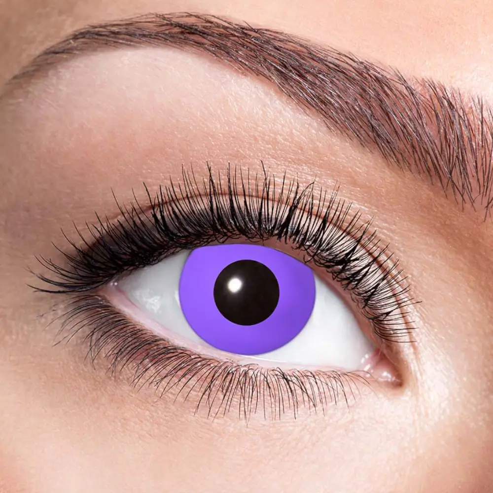 Paarse gothic-contactlenzen – Halloween-contactlenzen