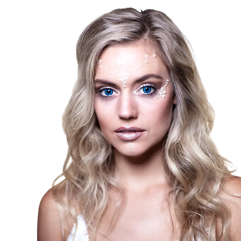 Lichtblauwe engelenlenzen – Fantasie-contactlenzen