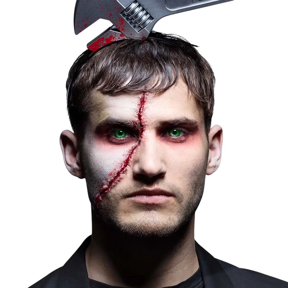 Groene zombie-contactlenzen – Halloween-contactlenzen