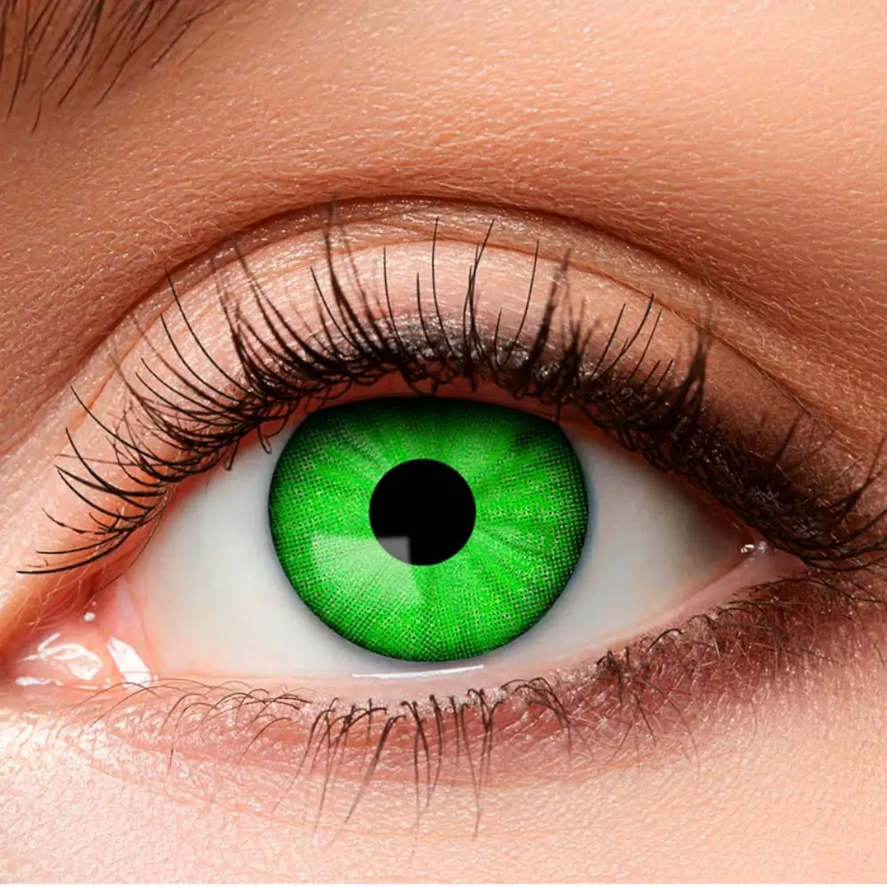 Groene zombie-contactlenzen – Halloween-contactlenzen