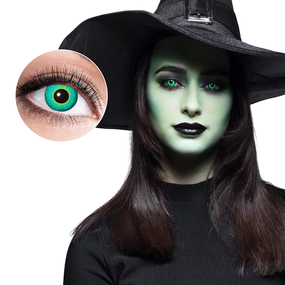 Groene heksenlenzen – Halloween-lenzen