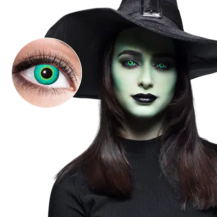 Groene heksenlenzen – Halloween-lenzen