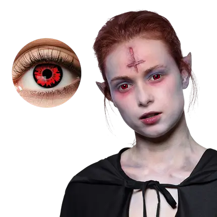 Rode vampierlenzen – Halloween-lenzen