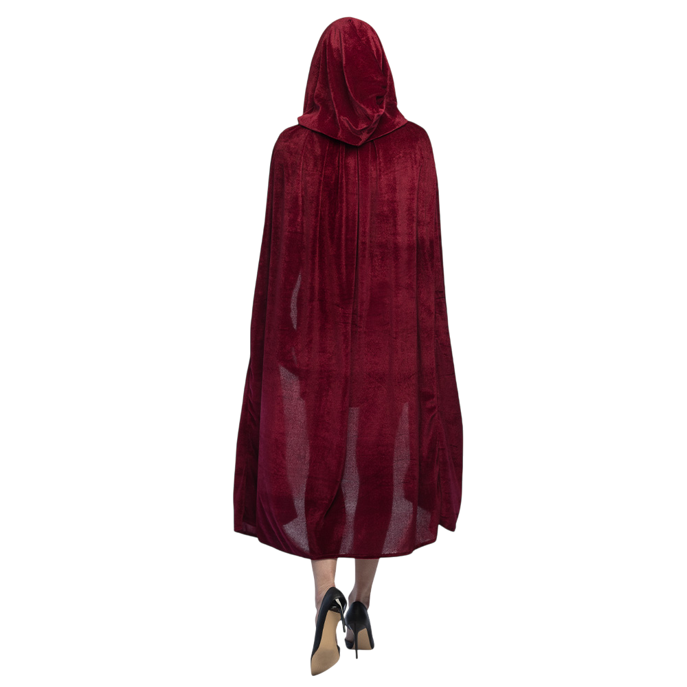 Rode cape Bordeaux 170 cm – Halloween-kostuum