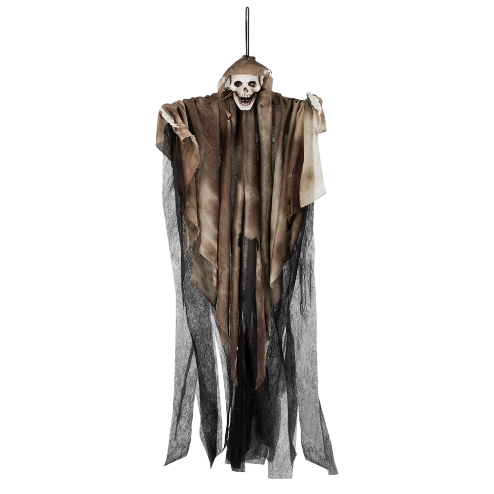 Hangend spook met doodskop, 65 cm – Halloween-decoratie
