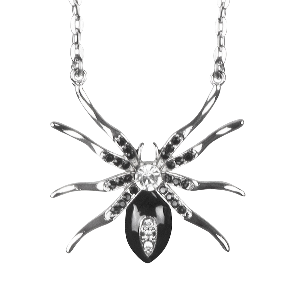 Black Widow-spinnenketting – Halloween-sieraad