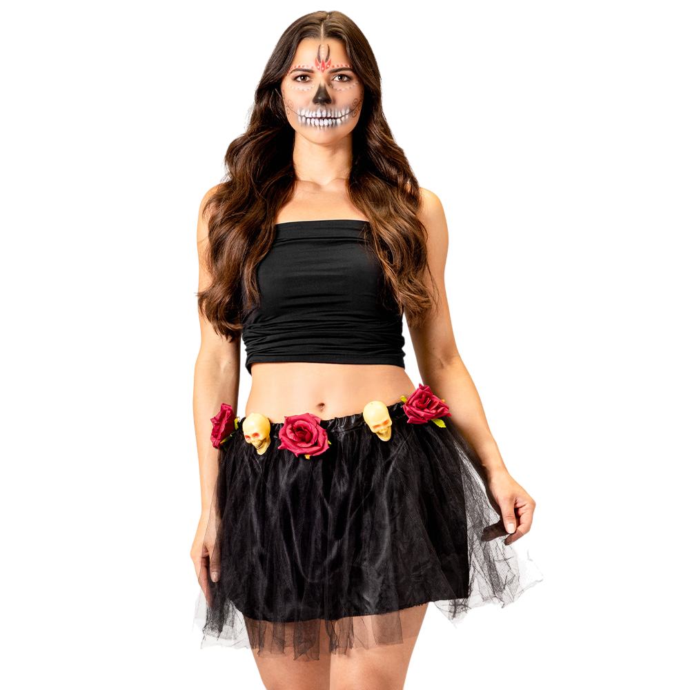 Zwarte tutu met doodskop – Día de los Muertos – Dag van de Doden
