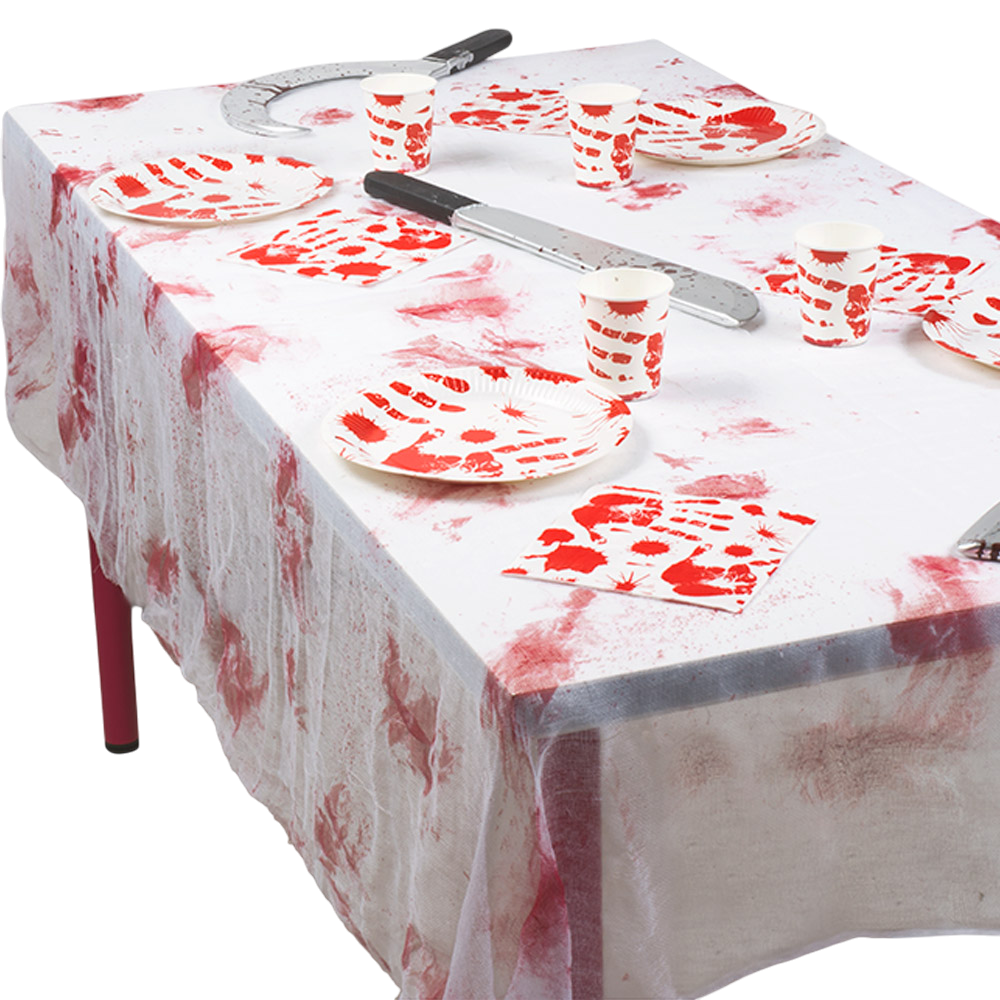 Bloedvlekken op tafelkleed met bloedsporen 150 x 180 cm – Halloween