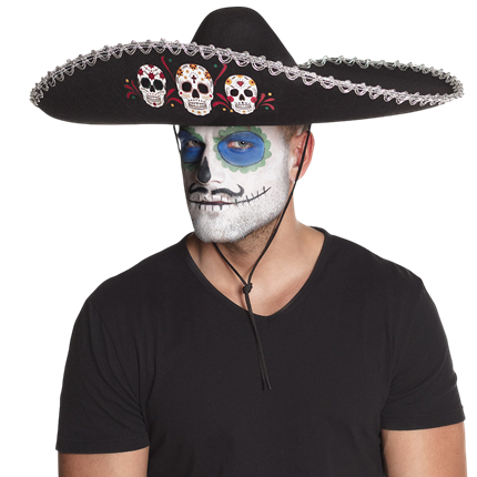Sombrero met doodskop – Dia de los Muertos – Dag van de Doden