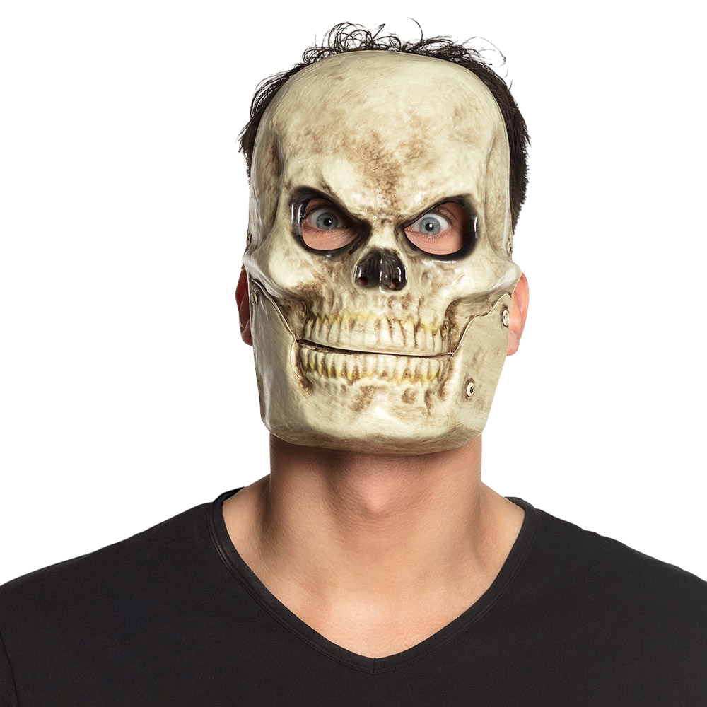 PVC-doodskopmasker met beweegbare kaak – Halloween