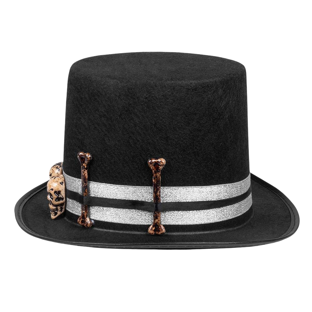 Halloween-hoed met doodskop – Kostuum