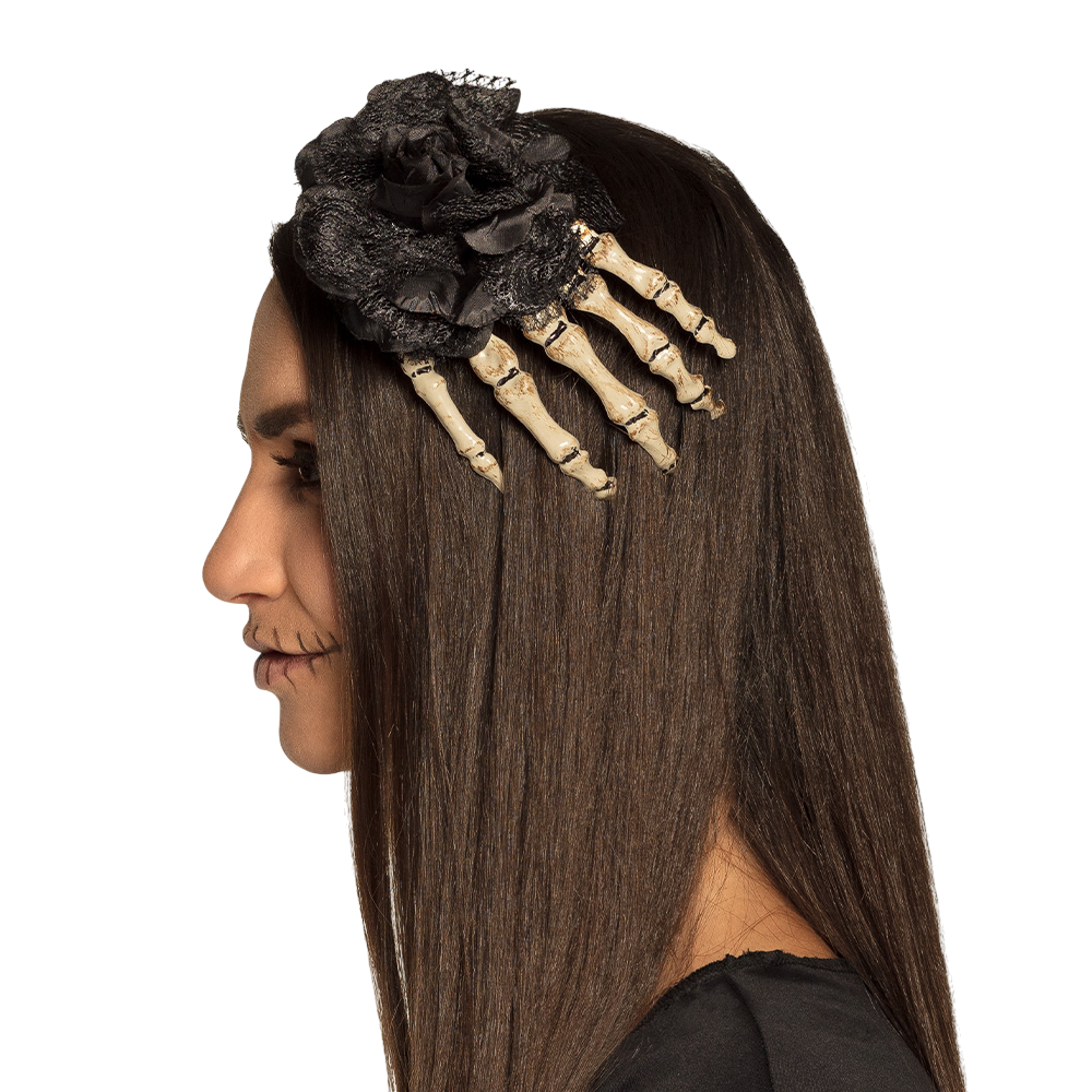 Haarspeld ‘Skelethand’ – Halloween-haaraccessoire