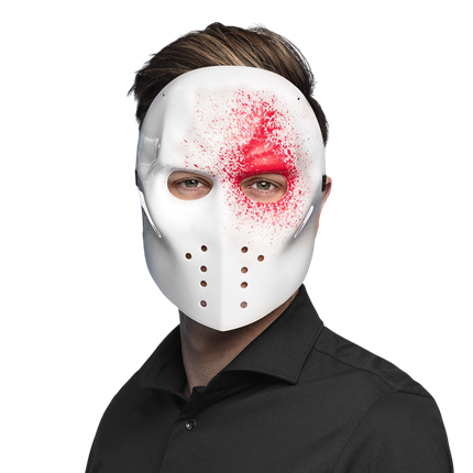 Bloederig moordmasker – Halloween-horrormasker