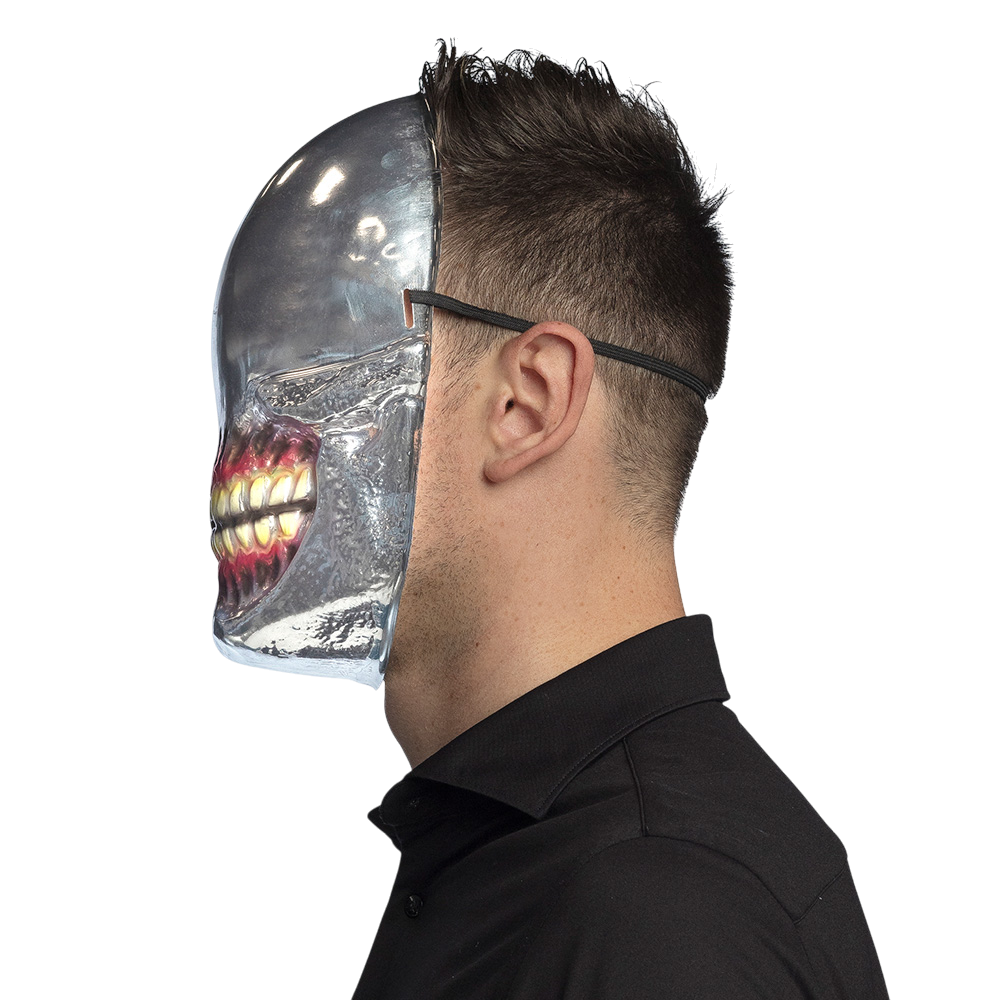Spiegelend Alien-schedelmasker – Halloween-masker