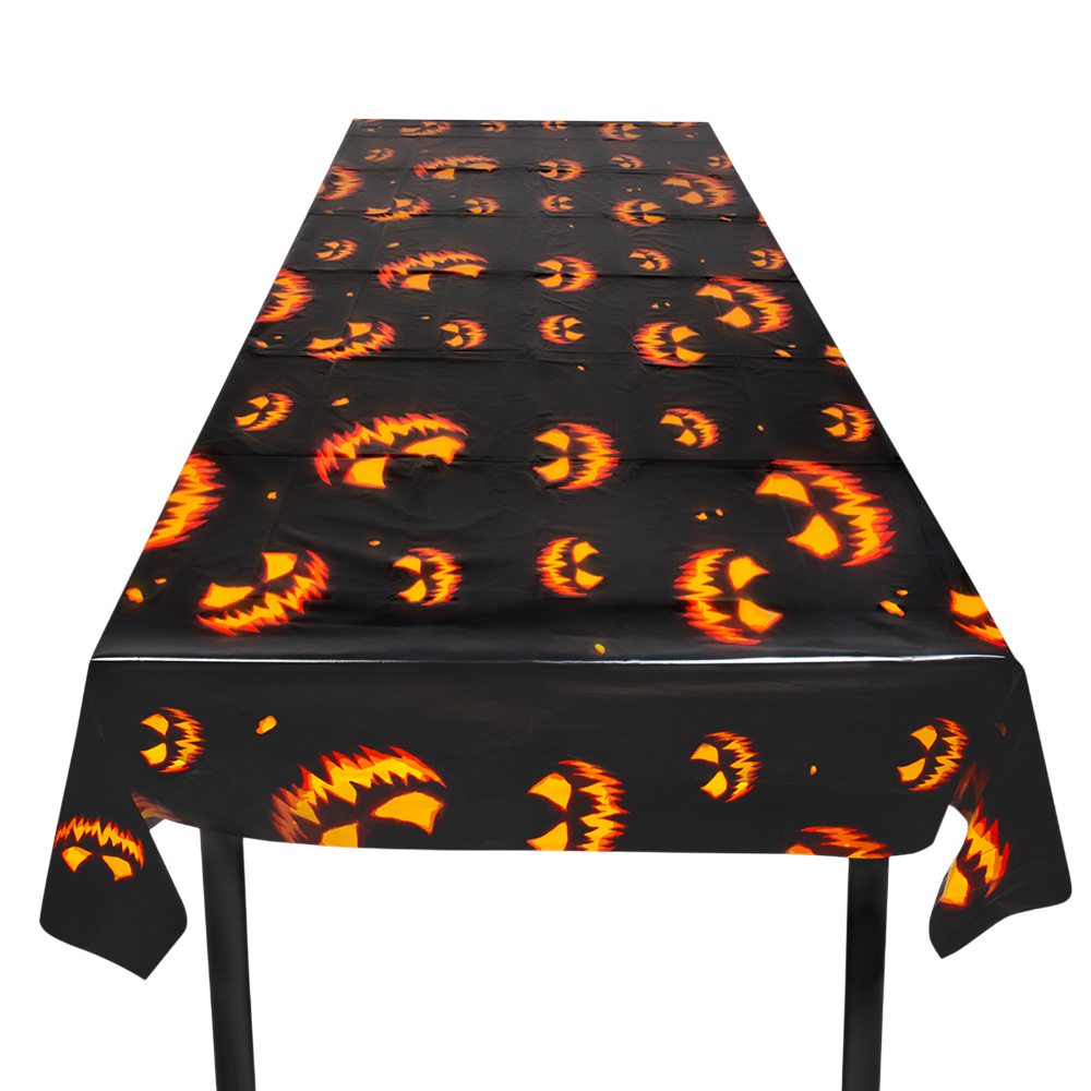 Tafelkleed ‘Enge pompoen’ 120 x 180 cm – Halloween-decoratie