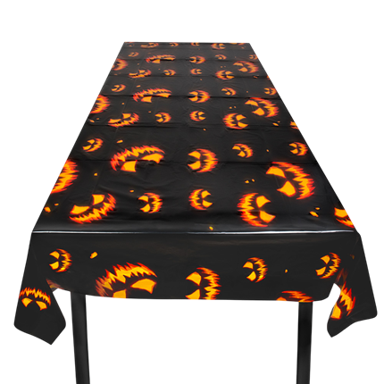 Tafelkleed ‘Enge pompoen’ 120 x 180 cm – Halloween-decoratie