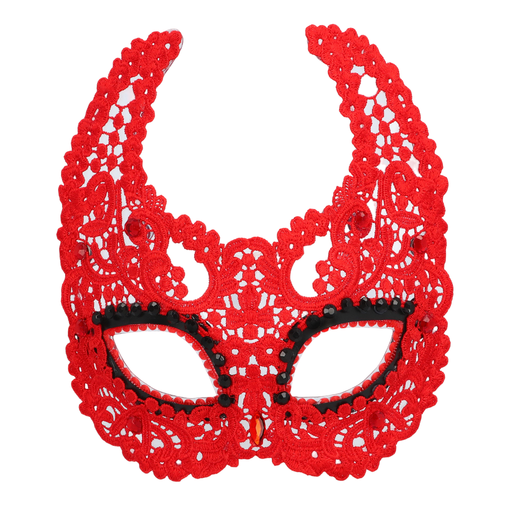 Rood kanten demonwolfmasker – Halloween