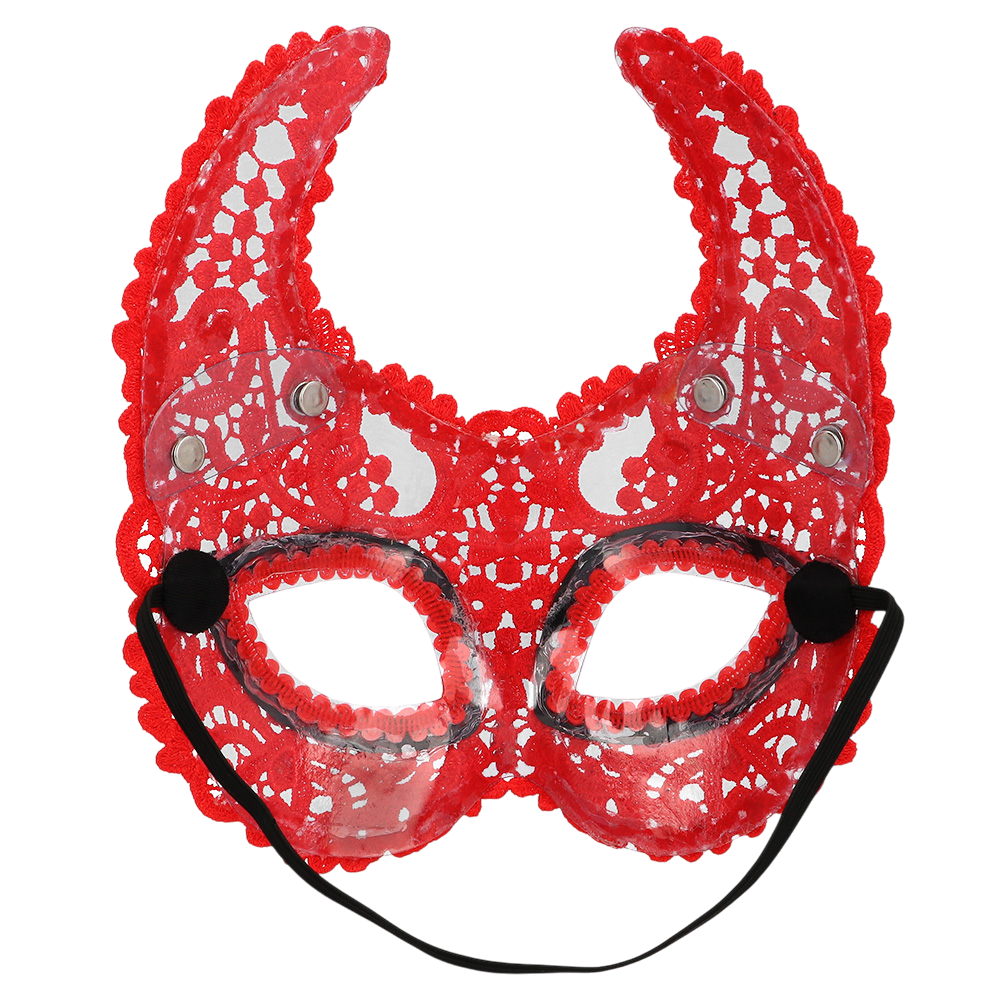 Rood kanten demonwolfmasker – Halloween