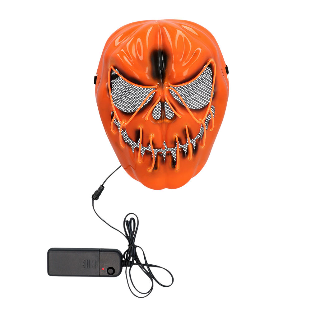 LED-masker ‘Enge pompoen’ – Verlicht Halloween-masker