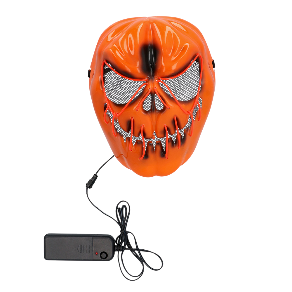 LED-masker ‘Enge pompoen’ – Verlicht Halloween-masker
