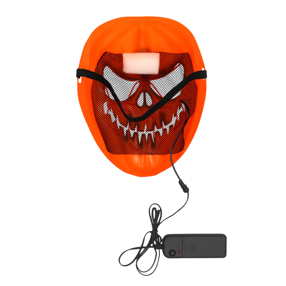 LED-masker ‘Enge pompoen’ – Verlicht Halloween-masker