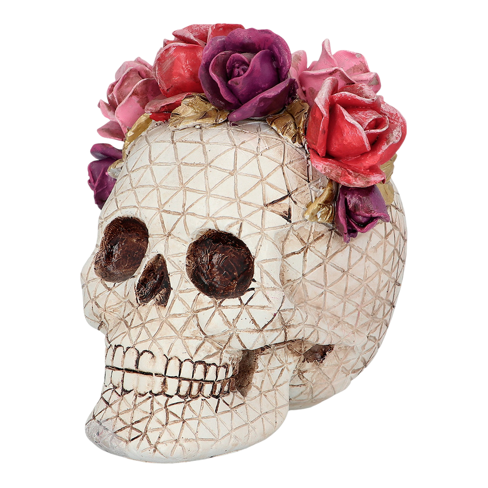 Doodskop Dia de los Muertos 15 x 14 x 15 cm – Halloween-decoratie