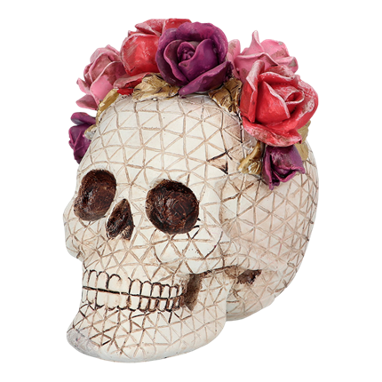 Doodskop Dia de los Muertos 15 x 14 x 15 cm – Halloween-decoratie