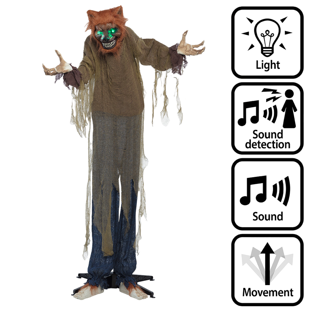 Weerwolf op menselijke schaal 160 cm – Halloween-decoratie