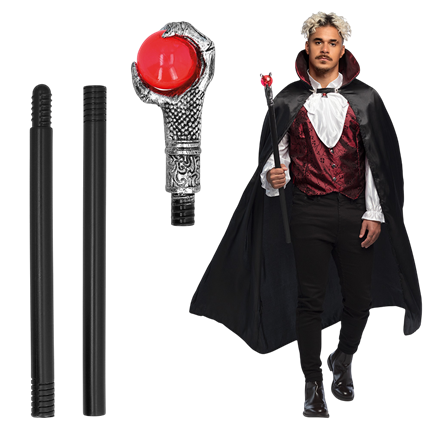 Vampierscepter 78 cm – Accessoire voor Halloween-kostuum