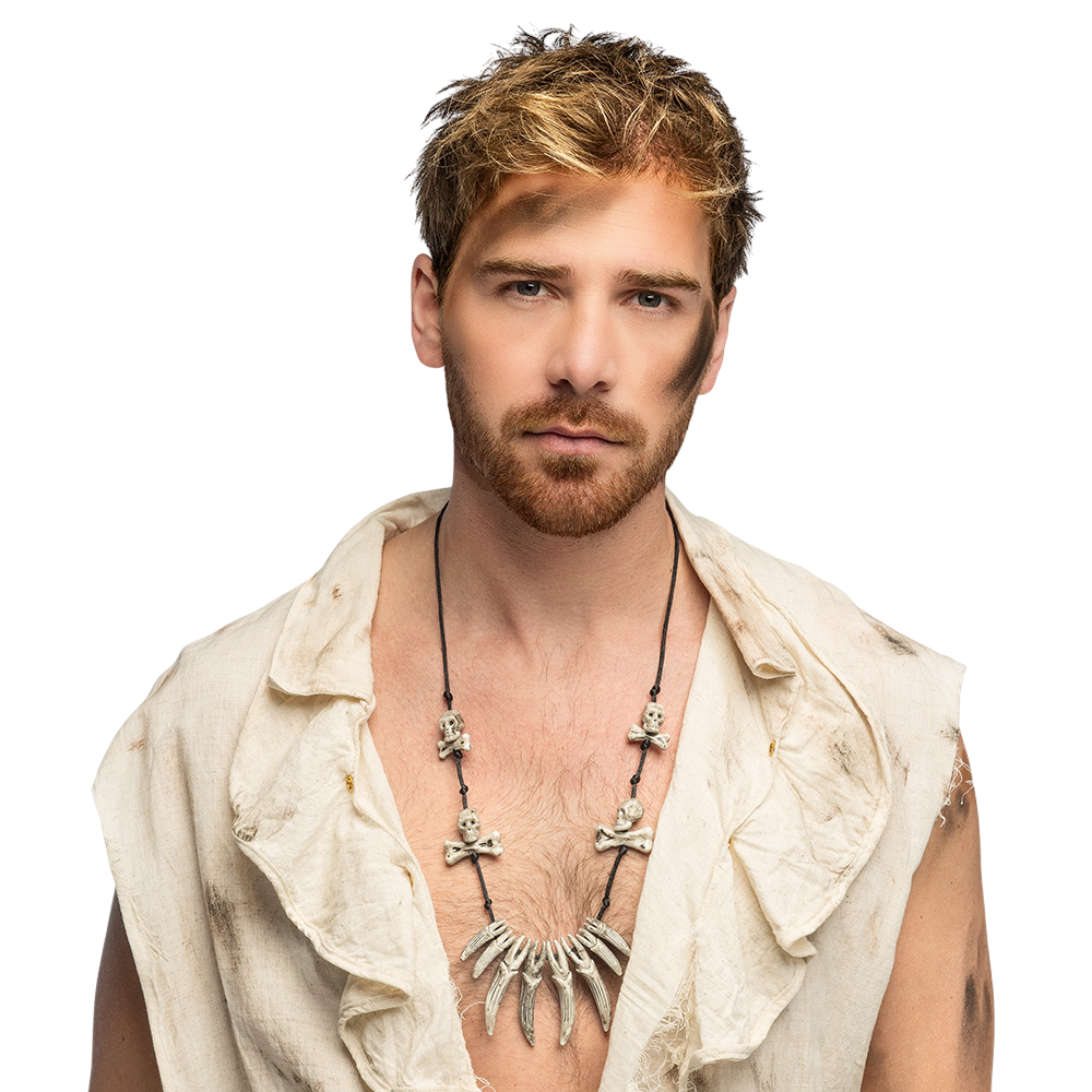 Ketting met doodskopmotief – Halloween-sieraad