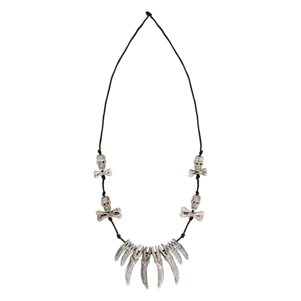 Ketting met doodskopmotief – Halloween-sieraad