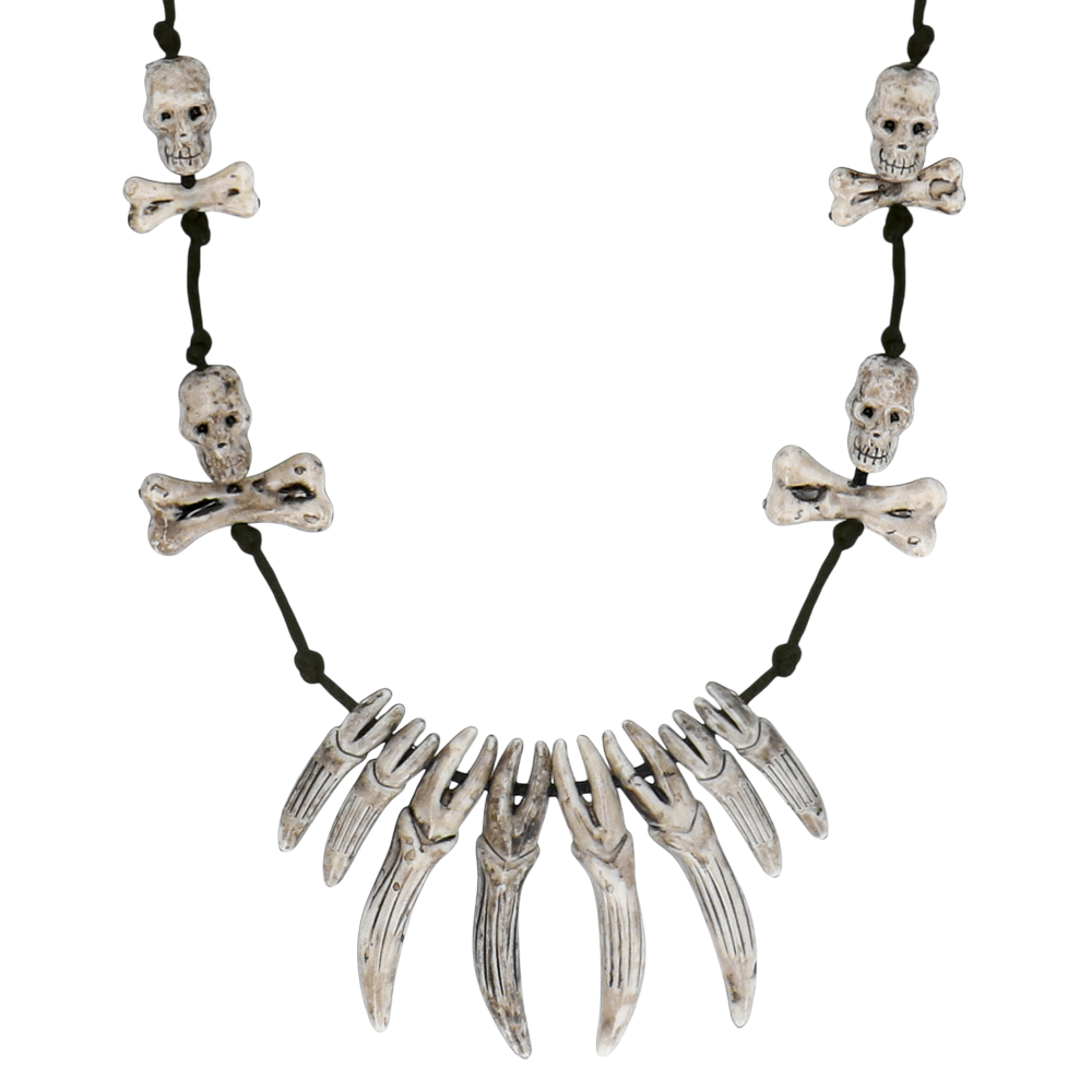 Ketting met doodskopmotief – Halloween-sieraad
