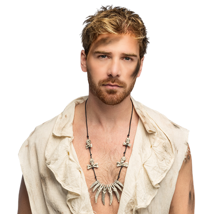 Ketting met doodskopmotief – Halloween-sieraad