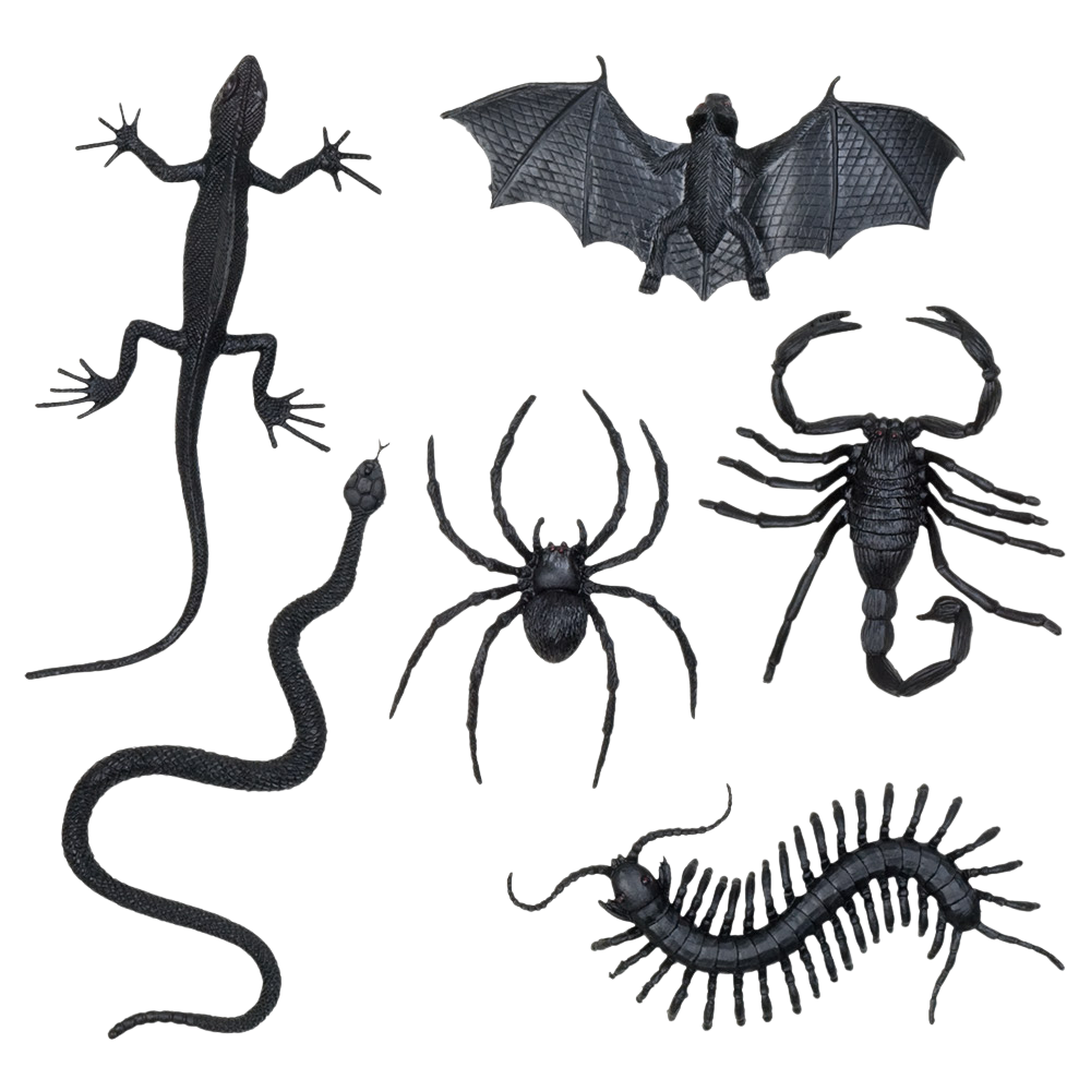 Set van 6 griezelige figuurtjes – Halloween-decoratie