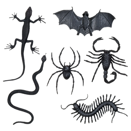Set van 6 griezelige figuurtjes – Halloween-decoratie