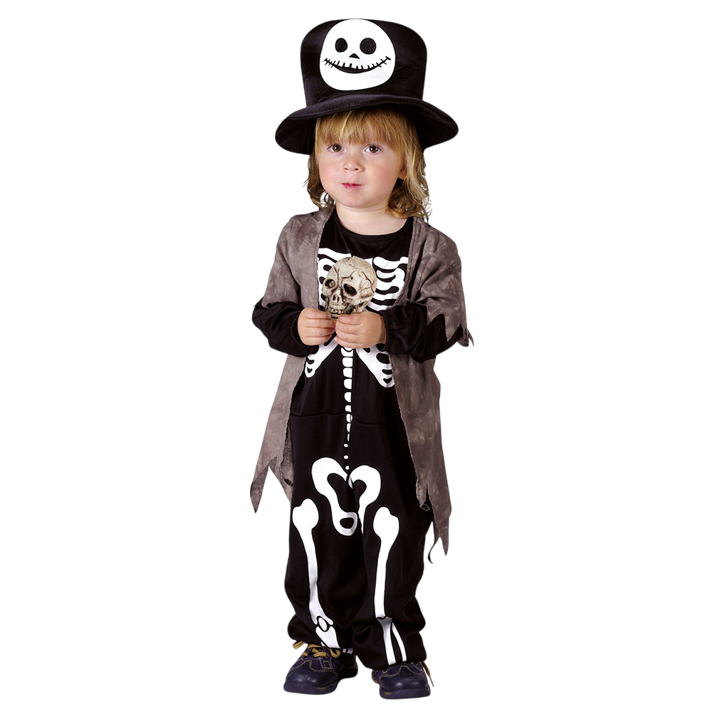 Skeletkostuum voor jongens van 3-4 jaar – Halloween